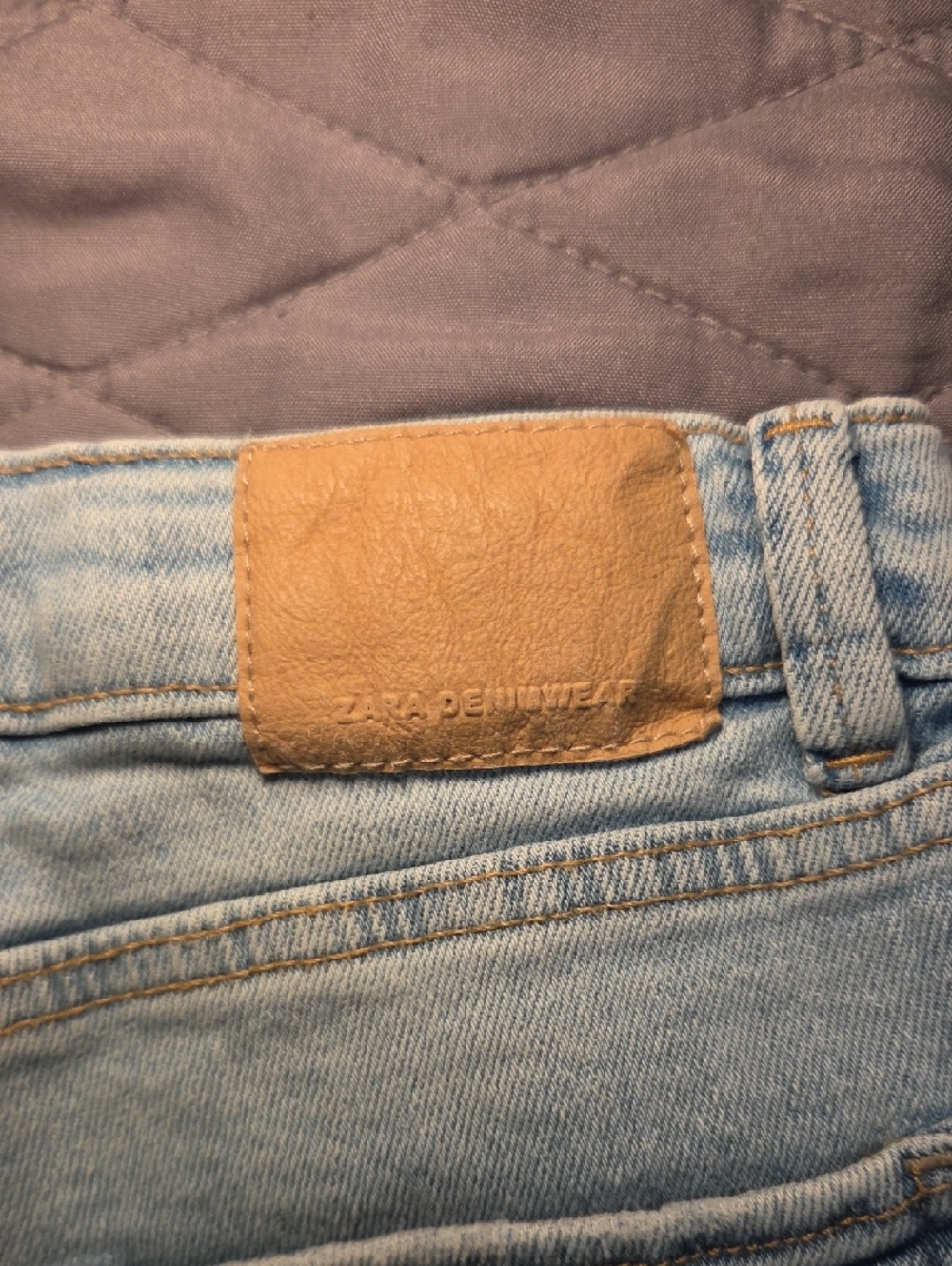 Zara Light Blue Kids Straight Jeans - Picture 4 of 6